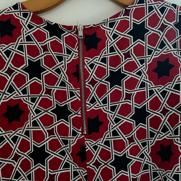 Red, White, and Blue Star Print Dress - Picture 3 of 4